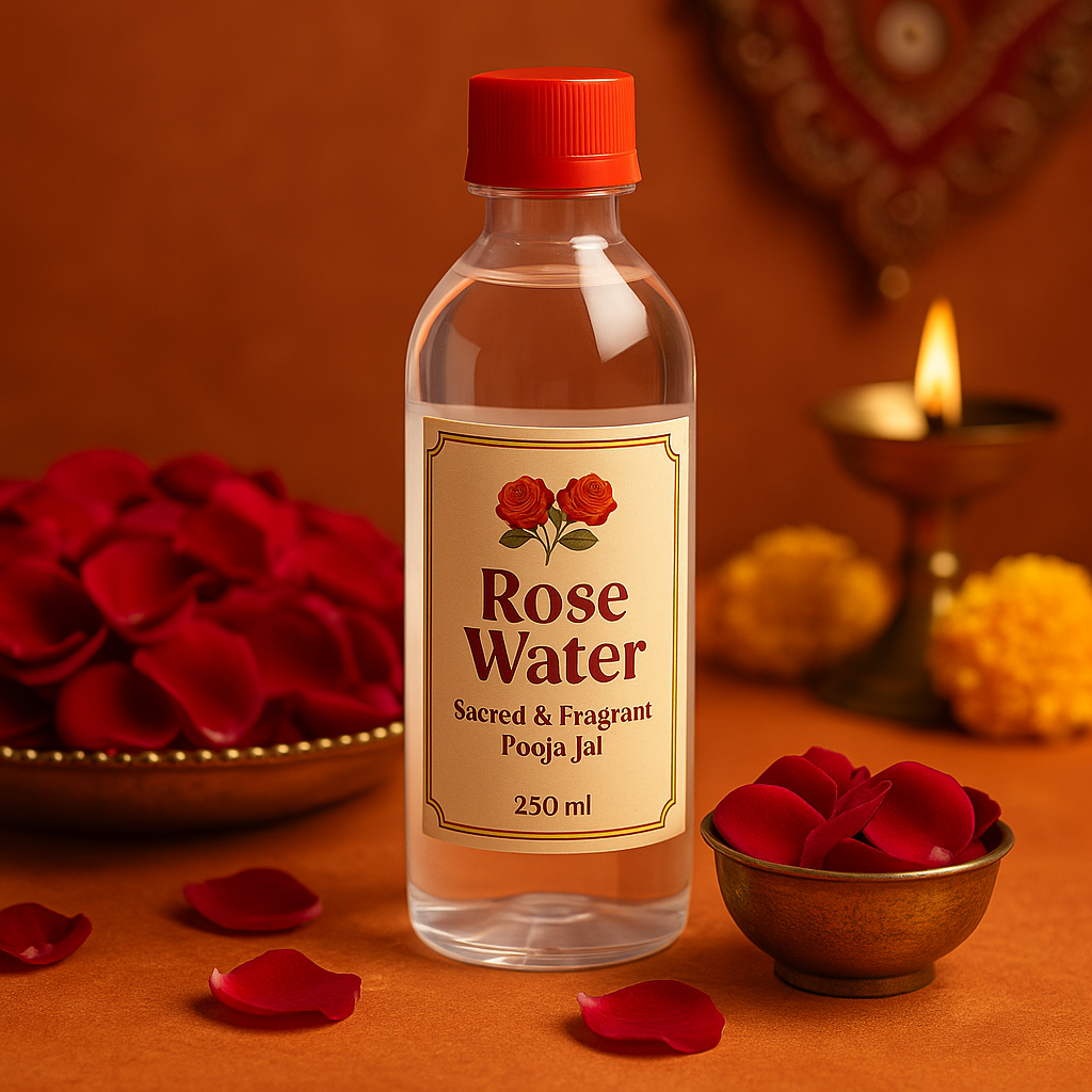 Rose Water – Sacred & Fragrant Pooja Jal