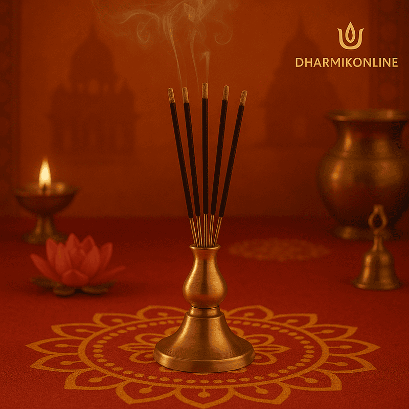 Brass Agarbatti Stand