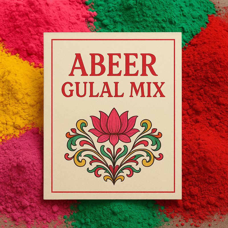 Abeer Gulal Mix – Natural & Fragrant Powder for Festivals & Pooja