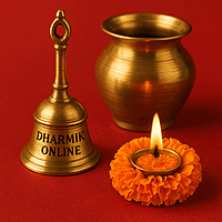 Brass Bell – Traditional Pooja Ghanti for Temple & Home