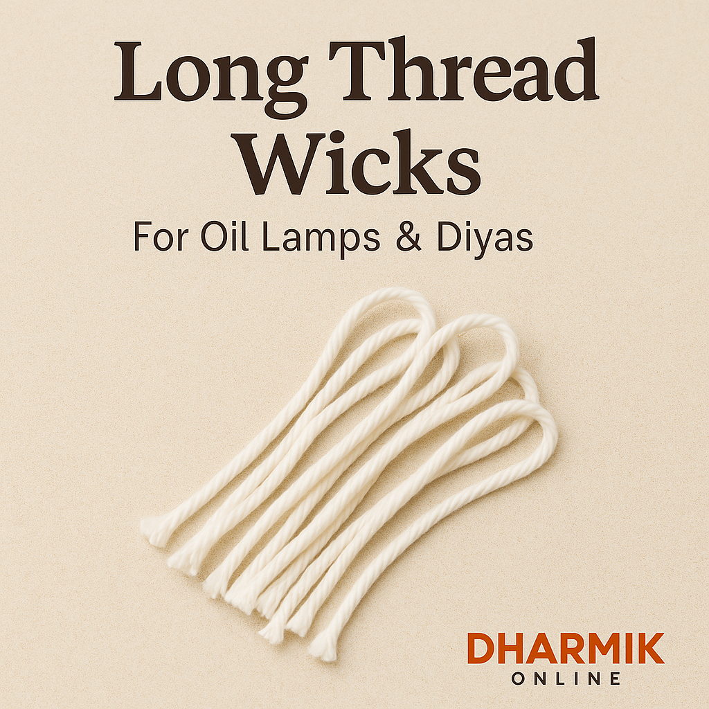 Long Thread Wicks – Pure Cotton Long Bati for Pooja