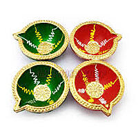 Clay Mitti Diyas Decorated